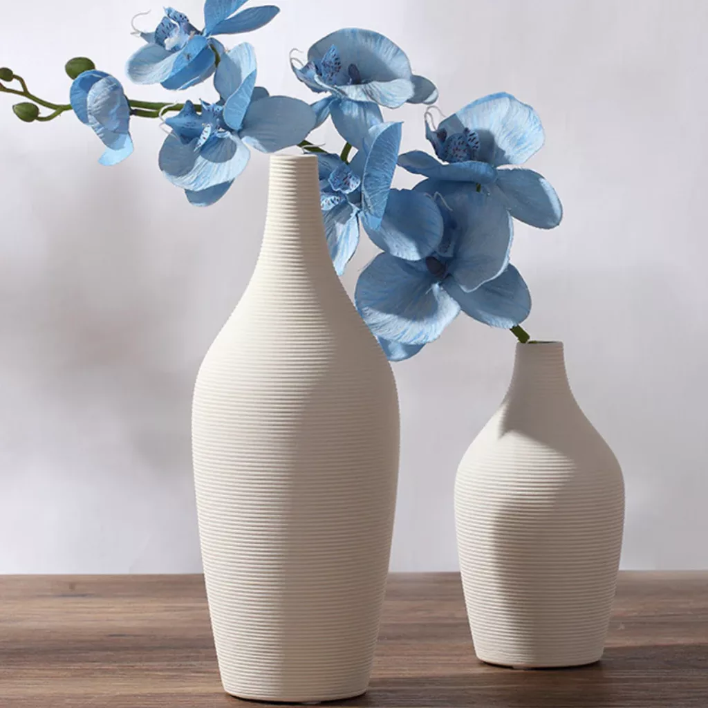 Ceramic vase with flower