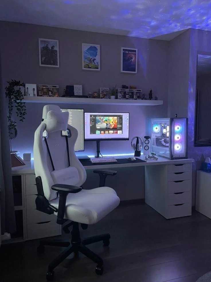 minimal & simple game room setup