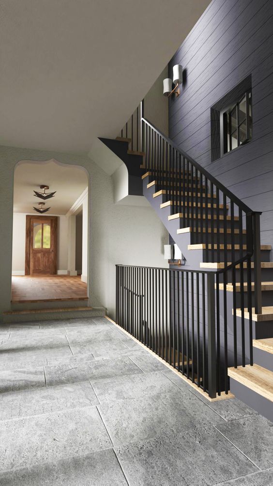 metal accents stairs